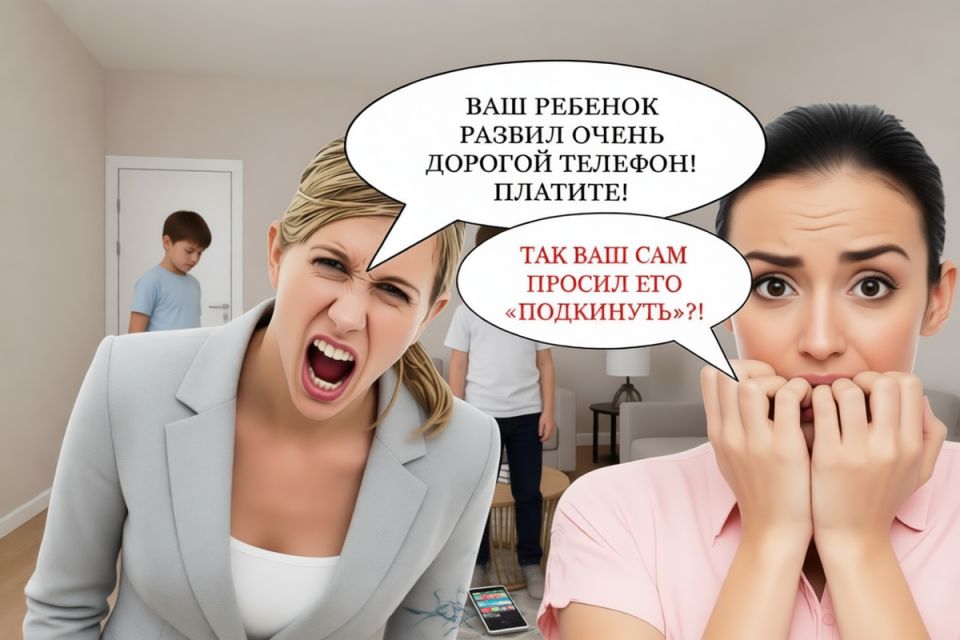 Что делать, если ребенок сломал дорогой телефон друга?