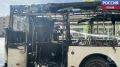 Сегодня утром в Пскове горел рейсовый автобус