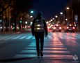 Пешеход, будь заметен!. В межсезонье, когда снега ещё нет, а световой день сокращается, движение по дорогам и улицам происходит преимущественно в темное время суток – ранним утром или вечером