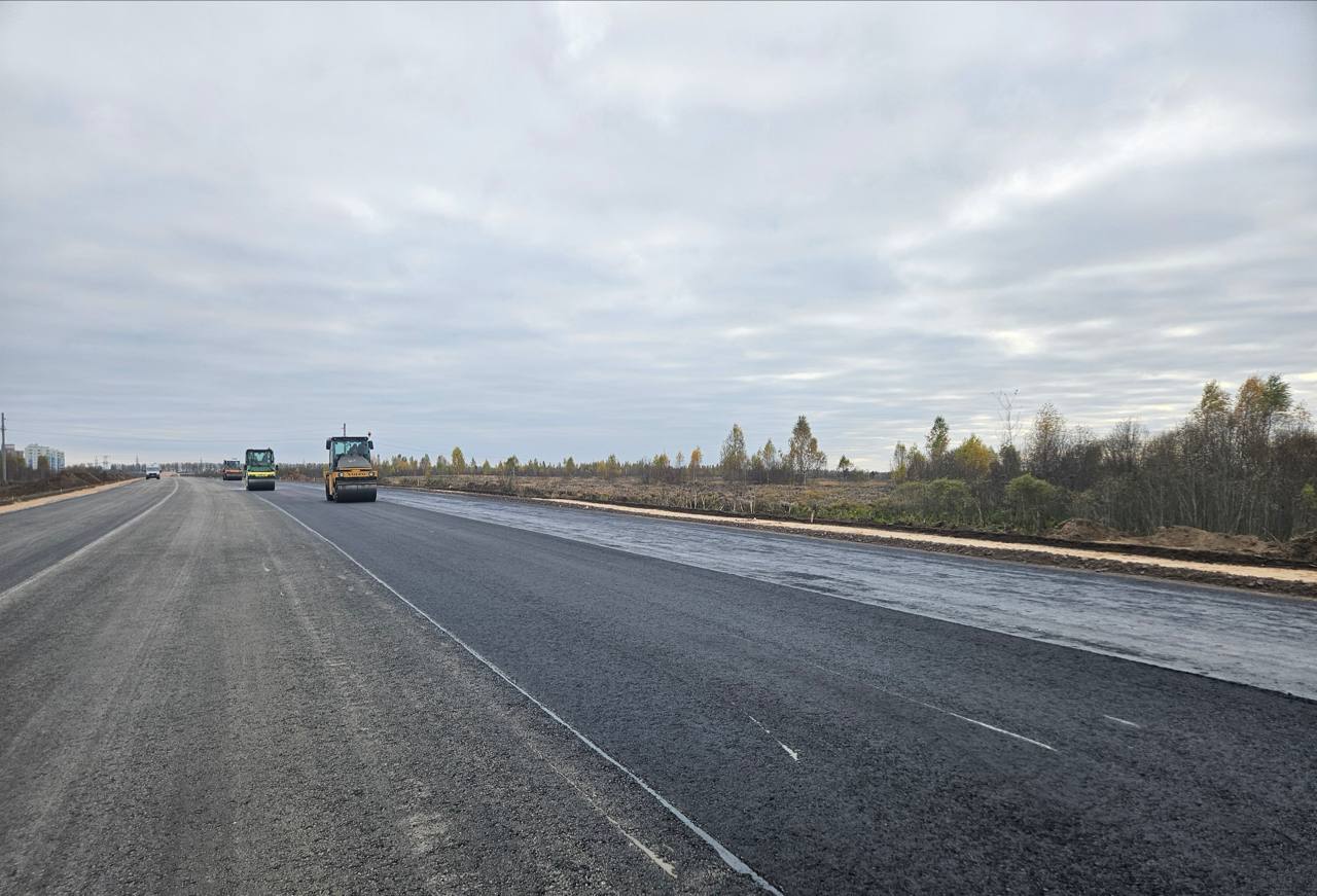 Благодаря нацпроекту «Инфраструктура для жизни» продолжается строительство Северного обхода Пскова протяженностью 8,74 км