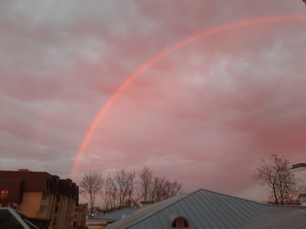 Небо над Псковом сегодня такое