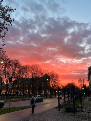 Красивый вечер пятницы в Пскове