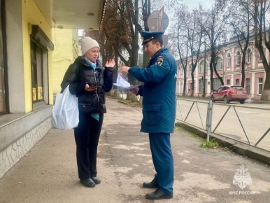 #Профилактика. Сегодня сотрудниками Главного управления МЧС России по Псковской области в рамках комплекса профилактических мероприятий проведен профилактический рейд в городе Великие Луки