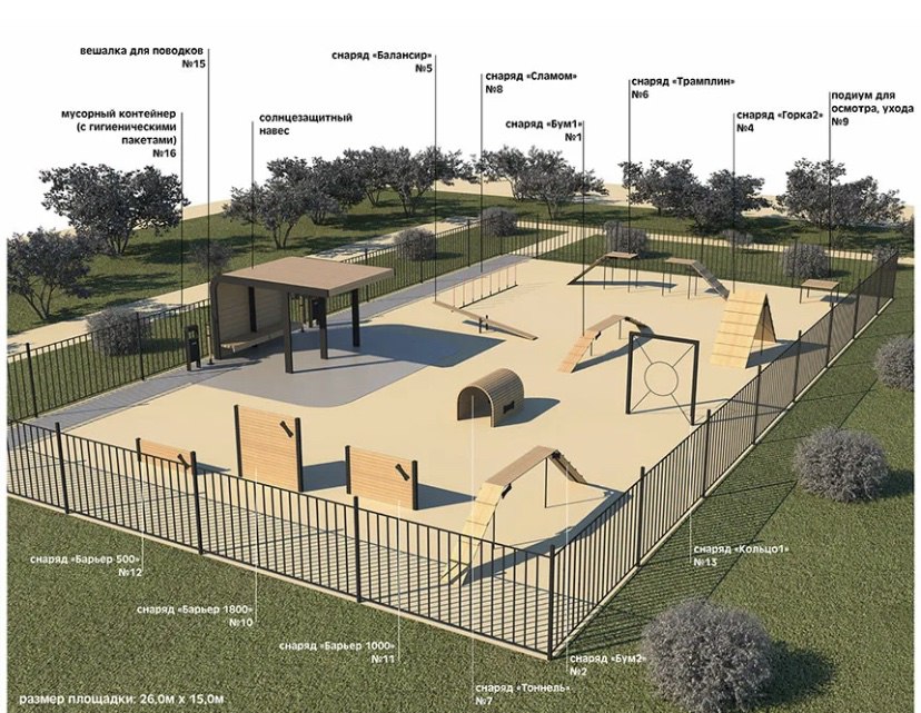 Новый ГОСТ для площадок для выгула и дрессировки собак утвердил Росстандарт