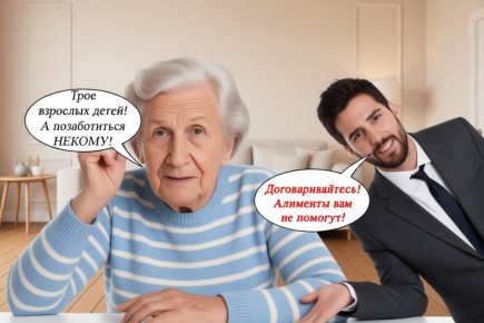 Конфликт поколений: пенсионерка требует алименты от своих взрослых детей