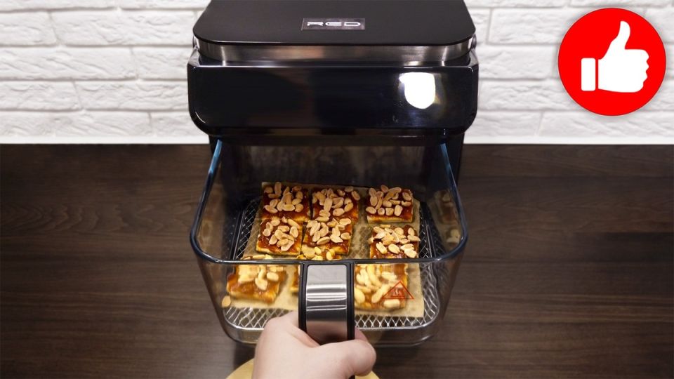 Непередаваемый вкус: Печенье с вареной сгущенкой и орехами в аэрогриле