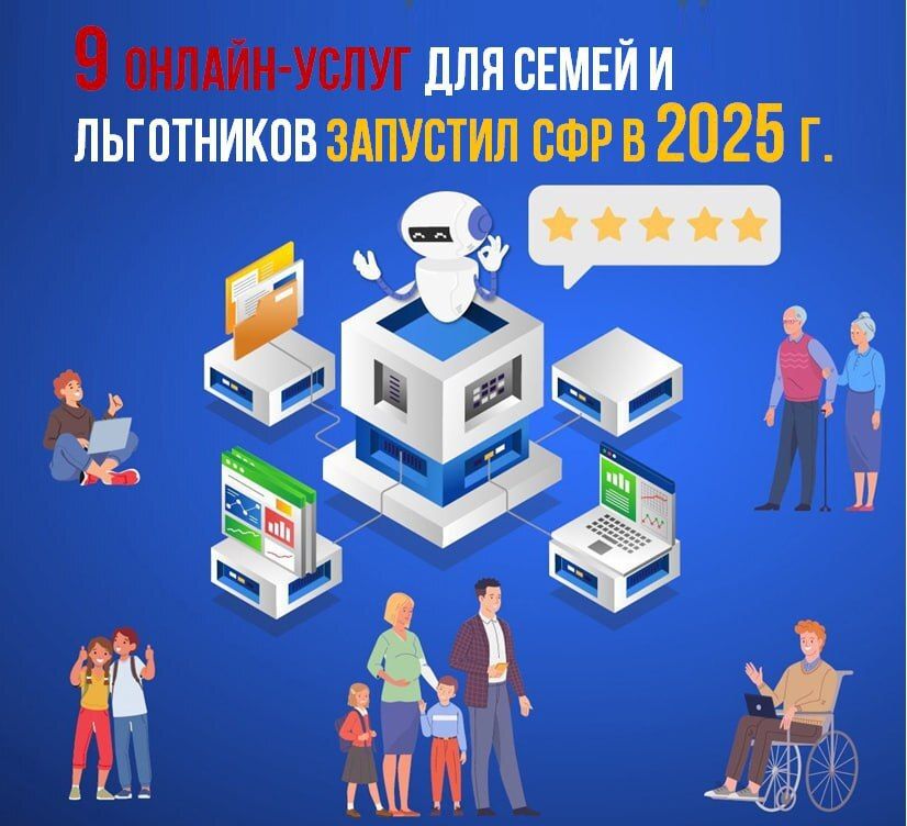 9 онлайн-услуг для семей и льготников запустил Соцфонд в 2025 году