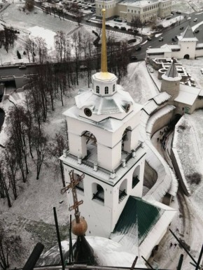 Специалисты создают проект реставрации главного купола Троицкого собора Псковского Кремля