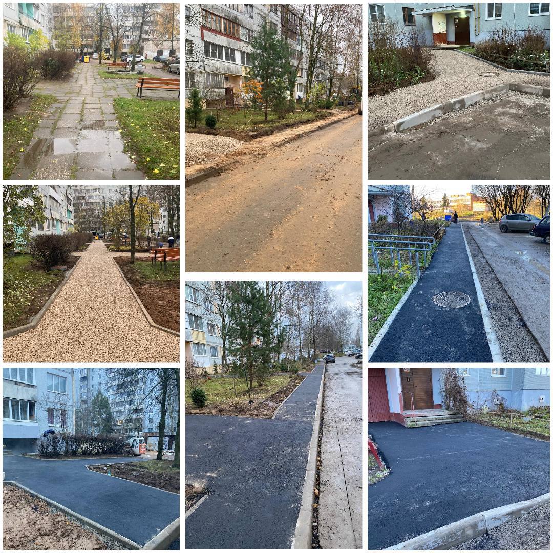 Елкин Борис: Завершены работы по благоустройству в нескольких дворах города, а именно на улицах Коммунальная, №46, Юбилейная, №64 и Алексея Алёхина, №24