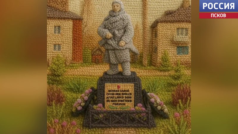 Дедовичи присоединились к тренду "вязаный город" Дедовичи присоединились к тренду "вязаный город"