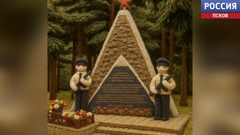 Дедовичи присоединились к тренду "вязаный город" Дедовичи присоединились к тренду "вязаный город"