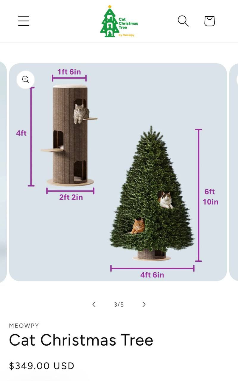 Новогодняя ёлка для котов — тренд этого сезона! По факту, это — кошачий домик, в который вставляются ёлочные ветки и прочие украшения. В итоге получается полноценная ёлка, которую вряд ли получится (и точно не захочется)... Новогодняя ёлка для котов — тренд этого сезона! По факту, это — кошачий домик, в который вставляются ёлочные ветки и прочие украшения. В итоге получается полноценная ёлка, которую вряд ли получится (и точно не захочется)...