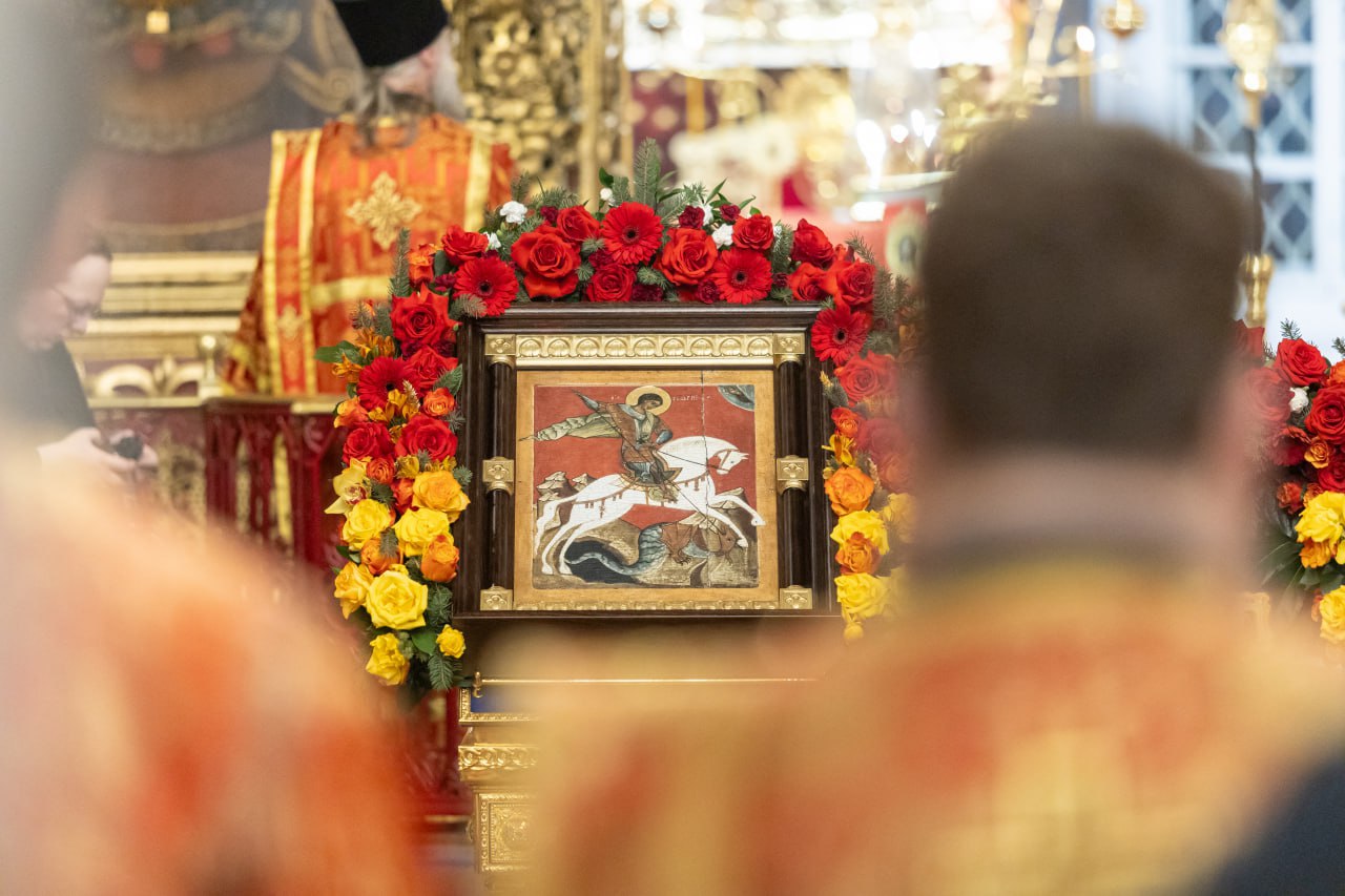 Ковчег с частицей мощей Георгия Победоносца прибыл в Псков Ковчег с частицей мощей Георгия Победоносца прибыл в Псков