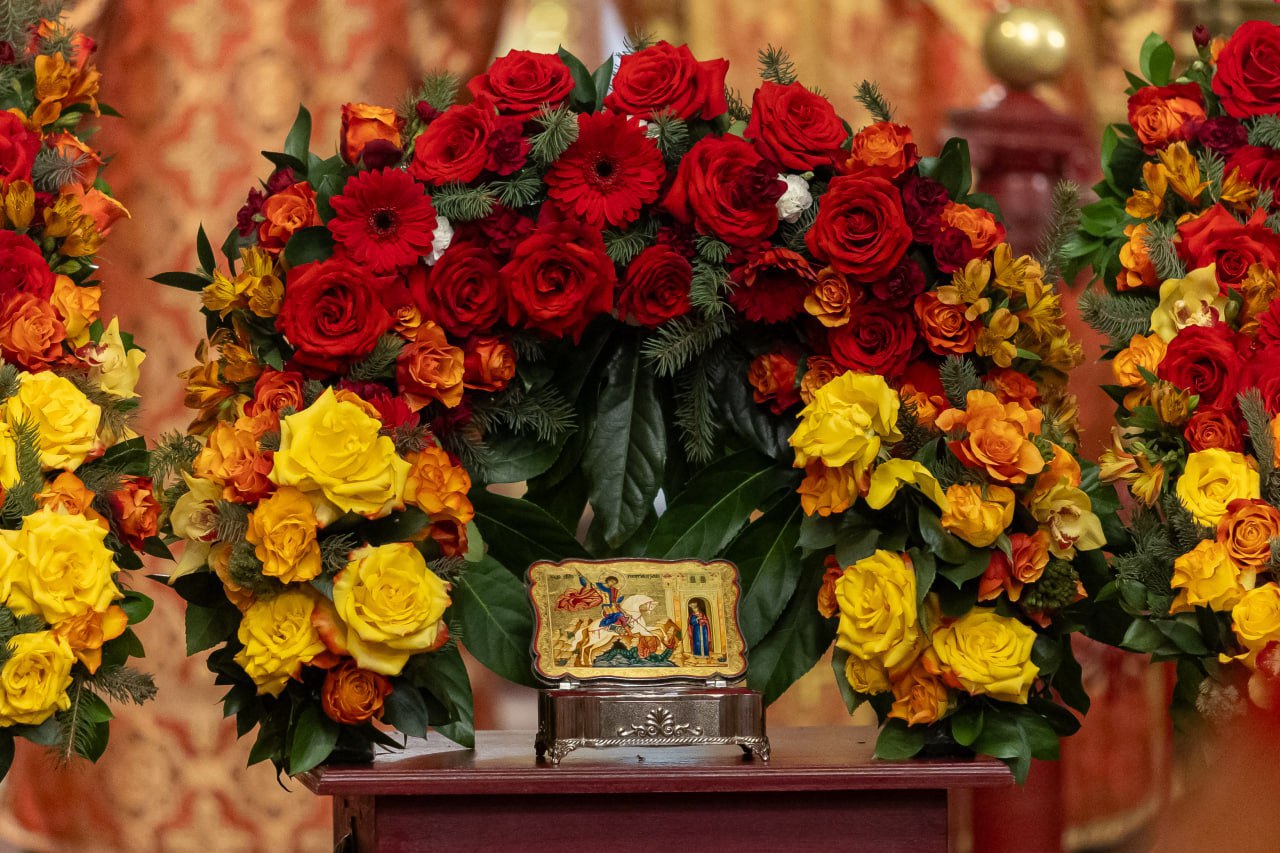 Ковчег с частицей мощей Георгия Победоносца прибыл в Псков