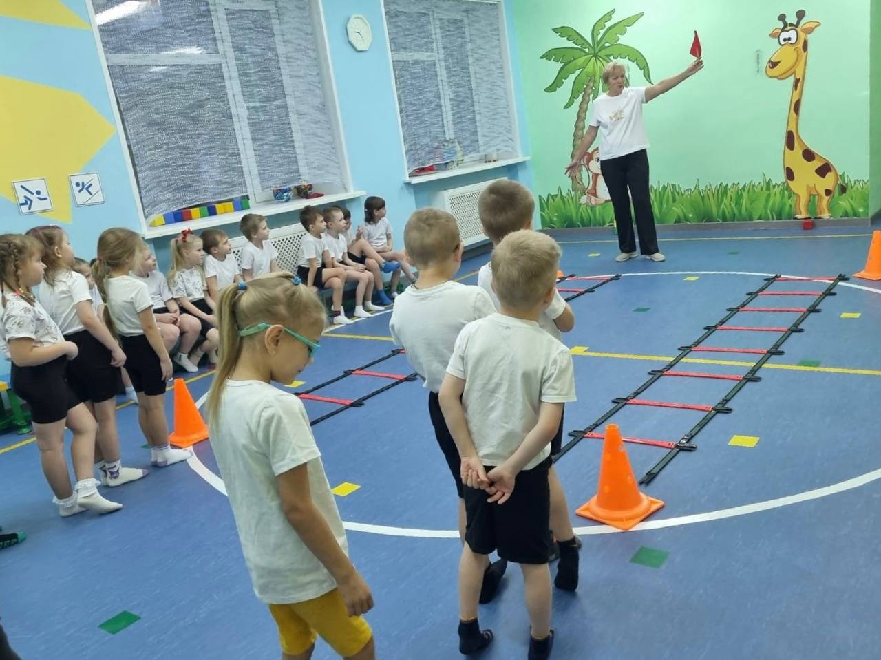 В детском саду №42 в Пскове капитально отремонтирован спортивный зал