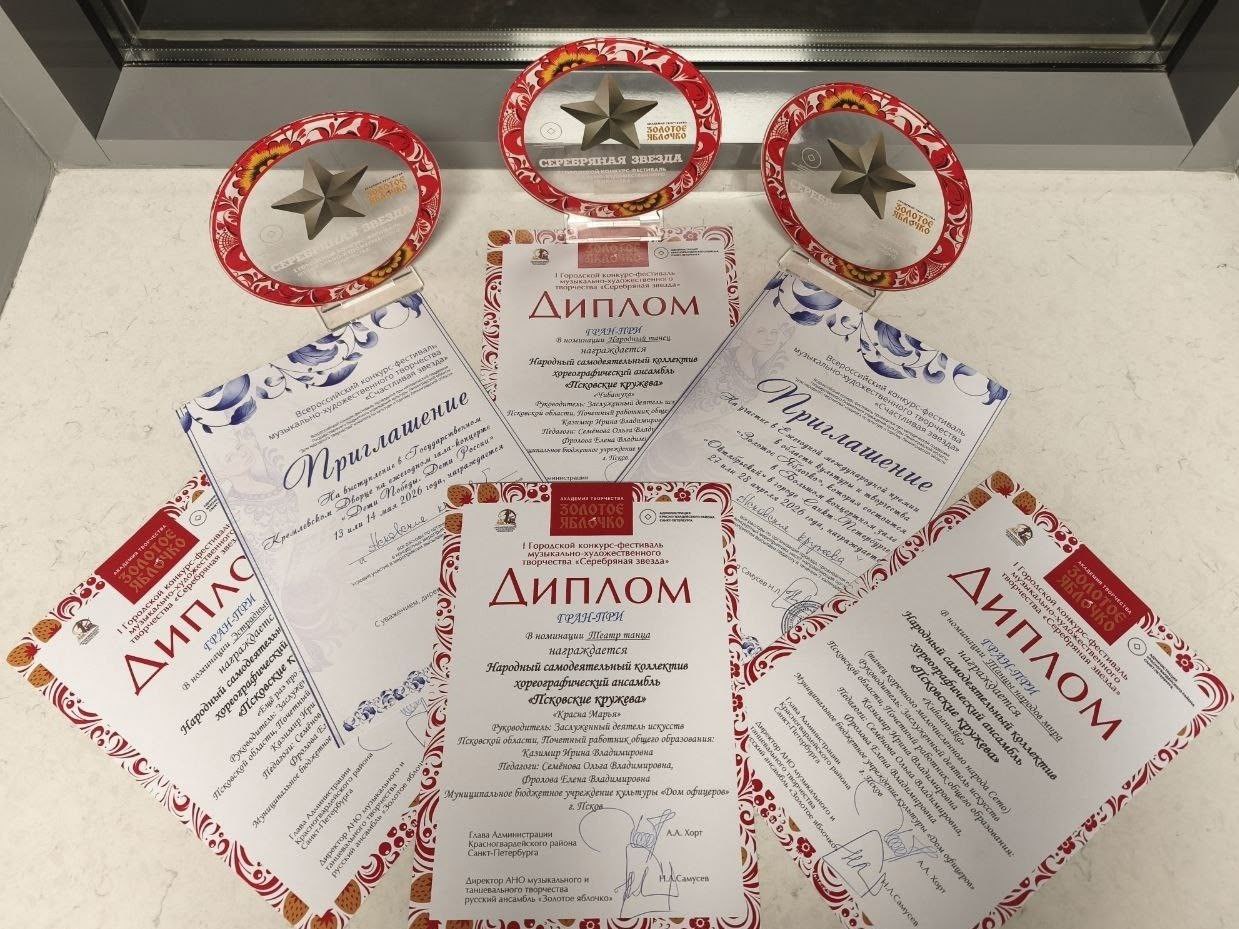 В Санкт-Петербурге состоялся первый городской конкурс-фестиваль «Серебряная звезда» Академии творчества «Золотое Яблочко» В Санкт-Петербурге состоялся первый городской конкурс-фестиваль «Серебряная звезда» Академии творчества «Золотое Яблочко»