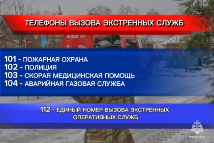 У беды нет выходных: #МЧСПсков напоминает телефоны вызова экстренных служб