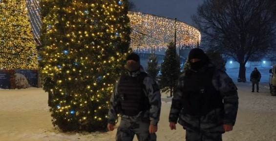 Безопасность псковичей в рождественскую ночь обеспечивали сотрудники Росгвардии