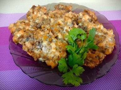 Рубленые котлеты грибной уют: простой обед без хлопот