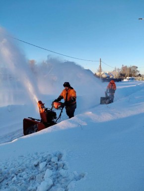 Сильный снегопад на юге Псковской области не прекращался несколько дней подряд