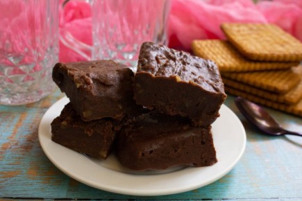 Нежная шоколадная помадка с грецкими орехами