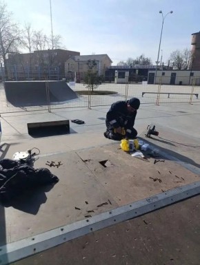 Ремонтные работы проводятся сразу в двух скейт-парках Пскова