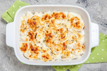 Нежный гратен из морепродуктов для особенных моментов