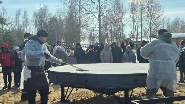В Барановичах готовятся к празднику: гигантский блин станет звездой Масленицы