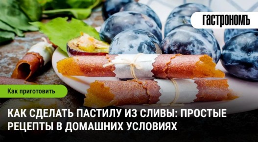 Как сделать пастилу из сливы: мастер-класс для сладкоежек