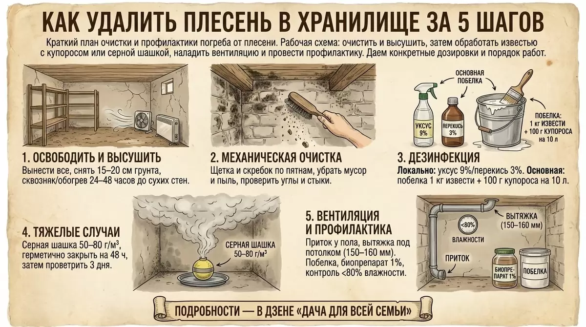 Эффективная борьба с плесенью: Как защитить ваше хранилище
