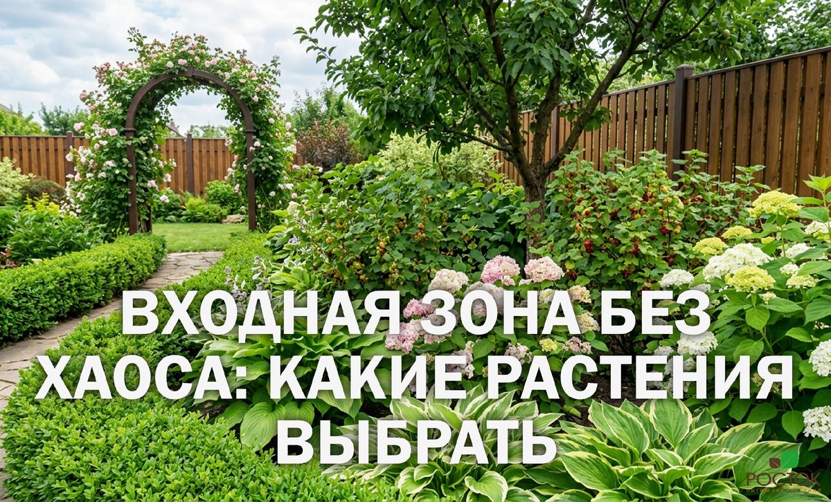 Как сделать входную зону привлекательной: идеи для растений у крыльца и дорожек