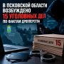 В Псковской области возбуждено 15 уголовных дел по фактам дропперства