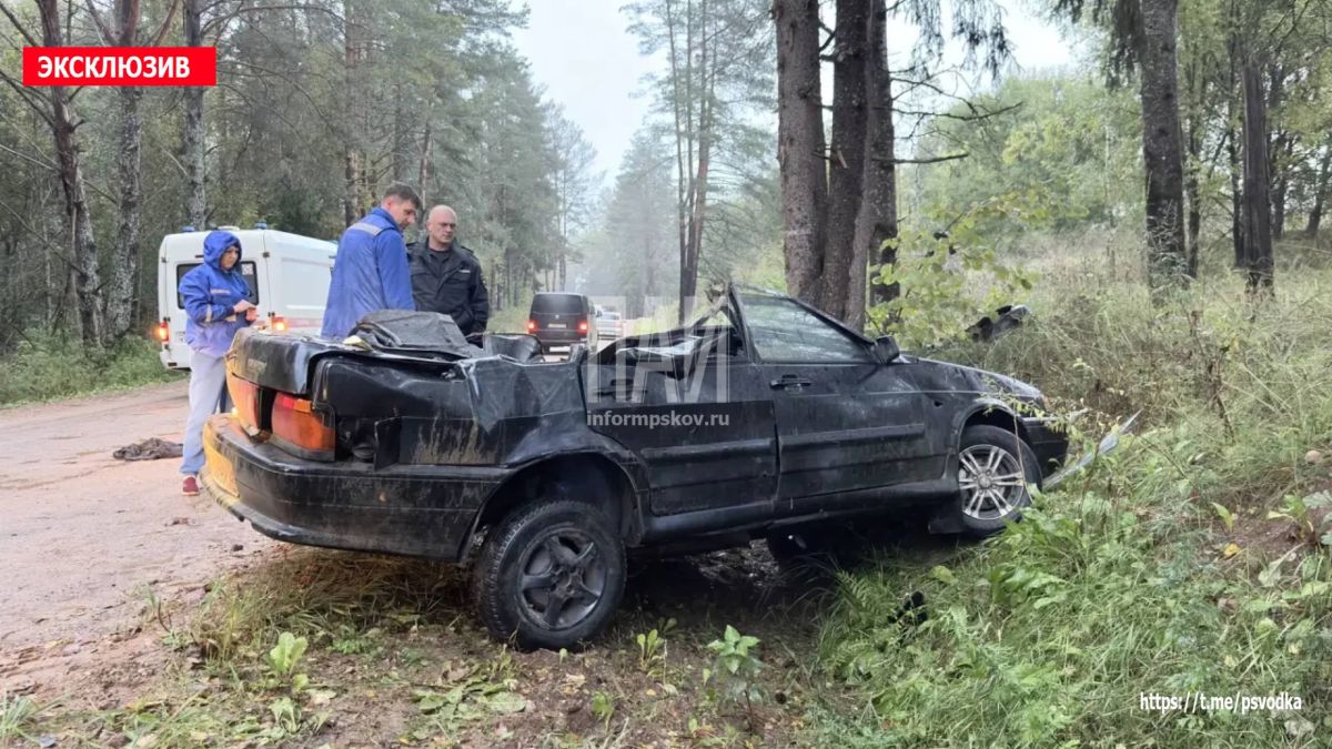 В Пустошкинском районе, за деревней Копылок, водитель автомобиля ВАЗ-2115 не справился с управлением и допустил опрокидывание В Пустошкинском районе, за деревней Копылок, водитель автомобиля ВАЗ-2115 не справился с управлением и допустил опрокидывание