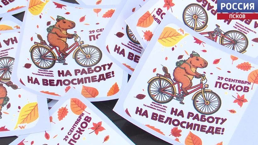 Три точки и пицца с кофе: в Пскове проходит акция "На работу на велосипеде" Три точки и пицца с кофе: в Пскове проходит акция "На работу на велосипеде"