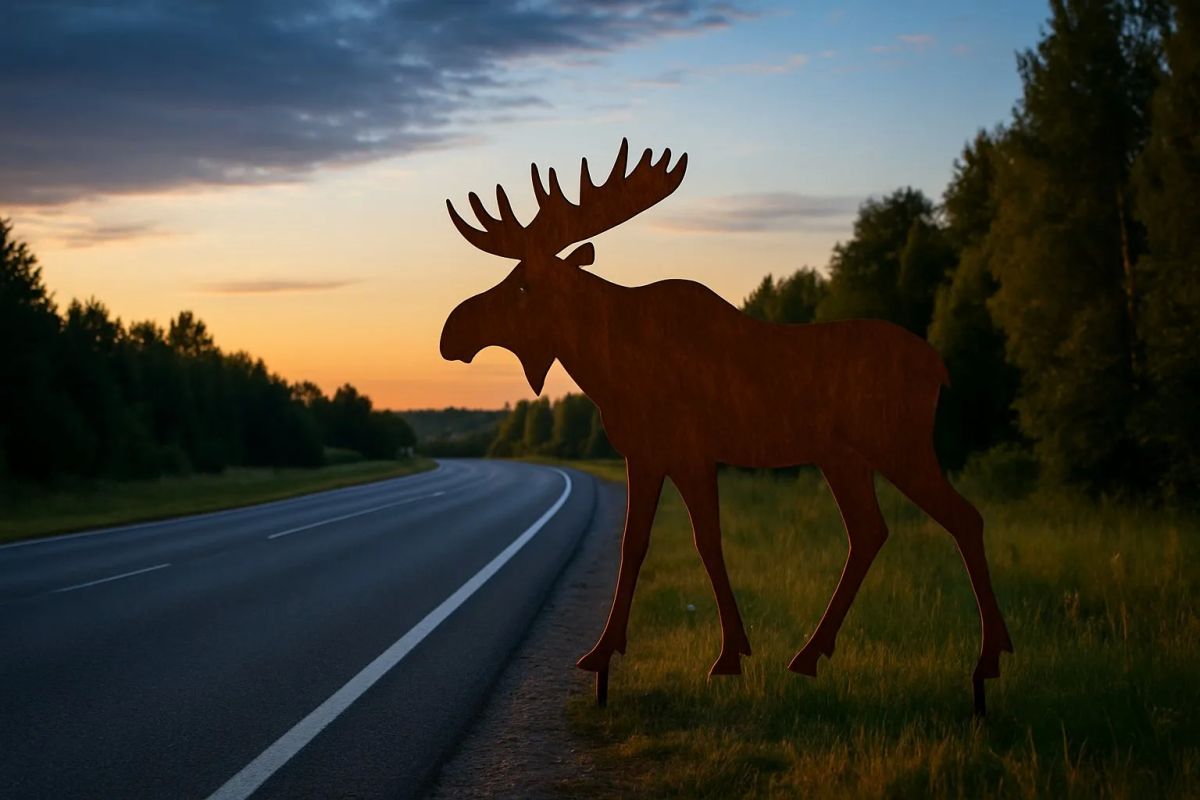 УМВД: фигуры лосей вдоль дорог должны снизить тяжесть ДТП с животными