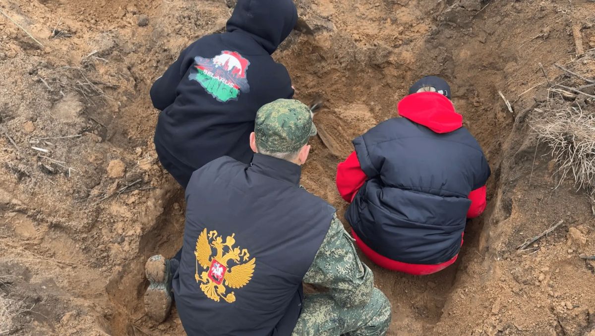 В Невельском МО подняты останки красноармейцев В Невельском МО подняты останки красноармейцев