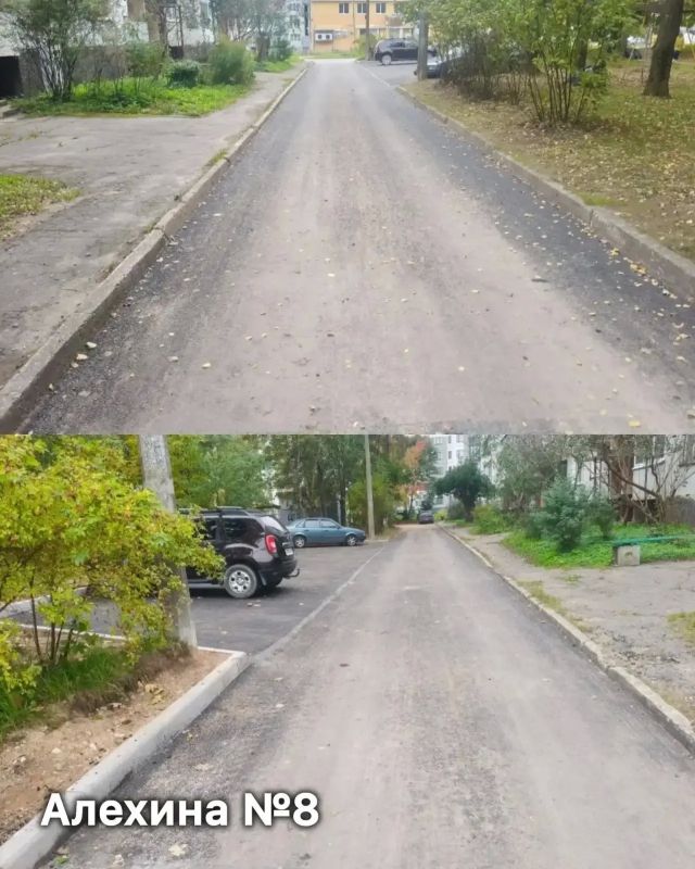 Новые проезды и тротуары появились в 19 дворах Пскова Новые проезды и тротуары появились в 19 дворах Пскова