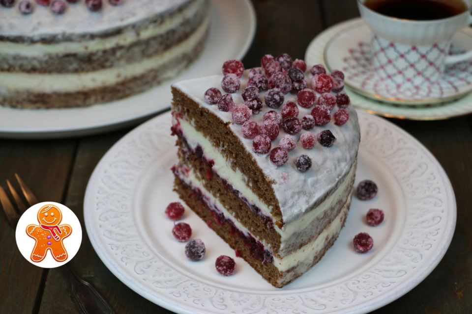 Погружение в зимнюю сказку: восхитительный торт с клюквой на ваш стол