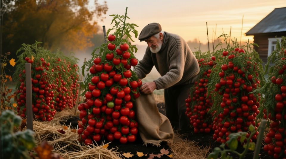 Как продлить жизнь помидорам осенью: секреты Деда Матвея
